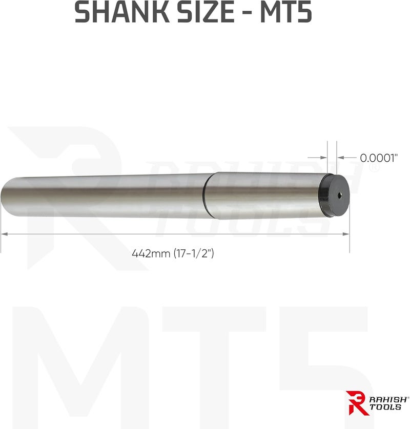 RAHISH TOOLS 2MT Parallel Lathe Alignment Test Bar with High Precision Bar Alloy Steel EN31 Mandrel - Tailstock Re-Alignment Tool with 1 Micron Accuracy & Morse Taper with Max Run-Out of 0.0001" - Image 5